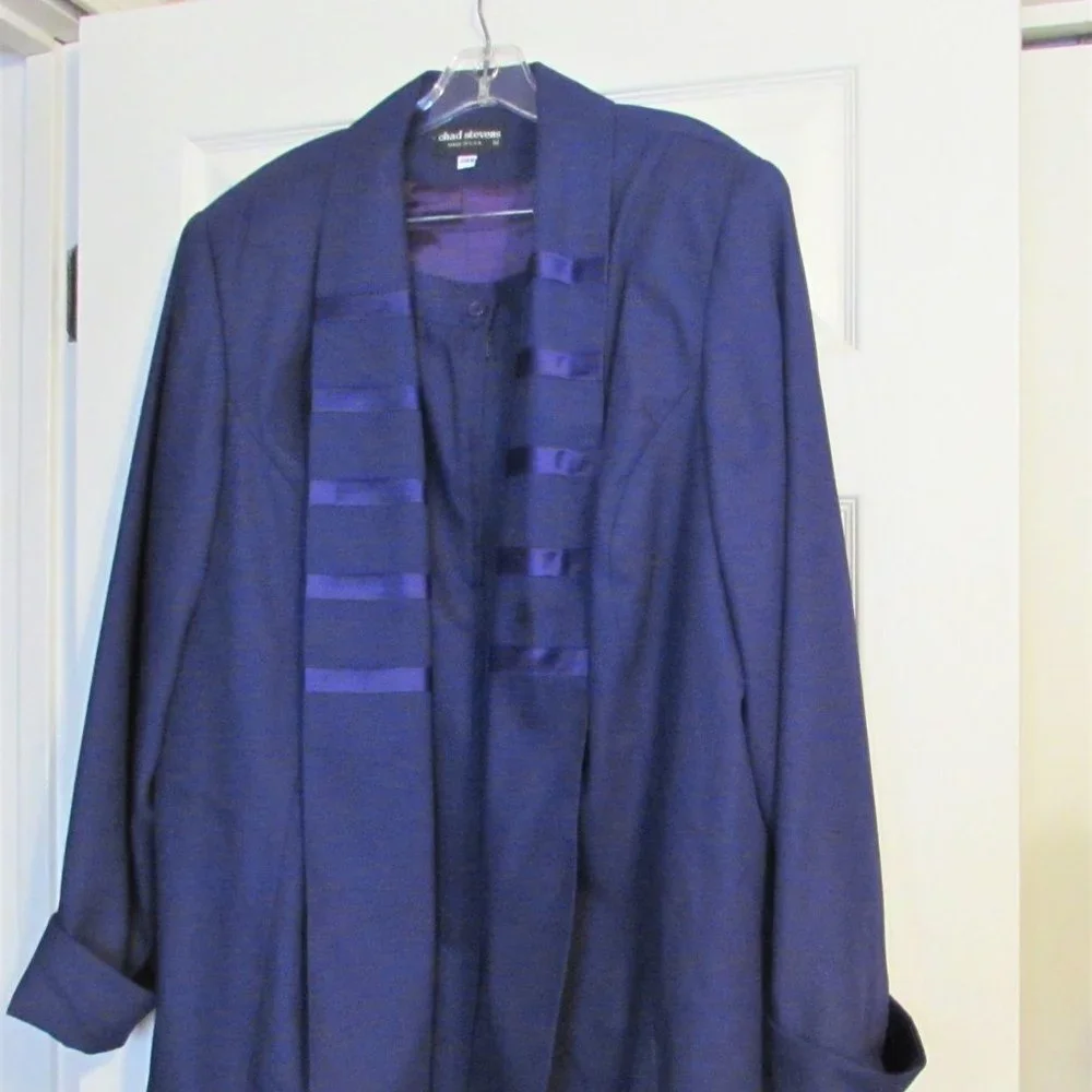 NWOT Women's CHAD STEVENS Purple 2-Piece Skirt Suit  Size 24W
